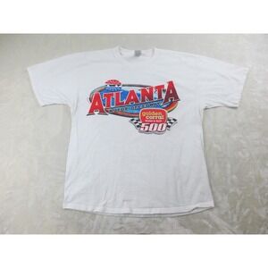 VINTAGE Atlanta Motor Speeedway Shirt Mens Extra‎ Large White Racing 2005*